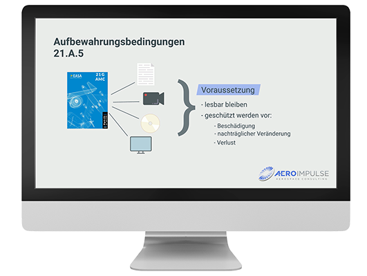 EASA Part 21G Herstellung online Training